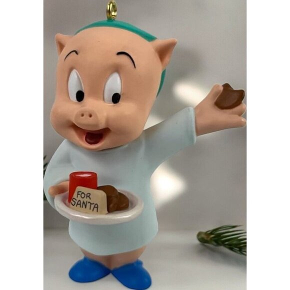 Vintage Hallmark Keepsake Retired Ornament Porky Pig Looney Tunes 1993 NEW - Picture 2 of 7